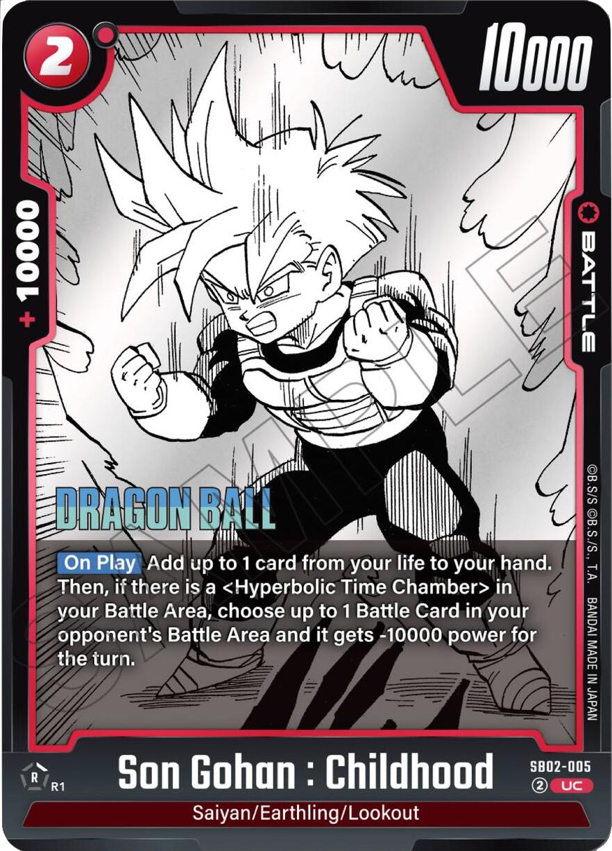 Son Gohan : Childhood (SB02-005) [Manga Booster 02] | Total Play