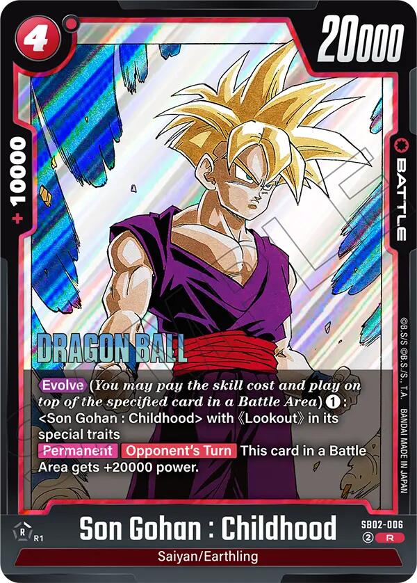 Son Gohan : Childhood (SB02-006) [Manga Booster 02] | Total Play