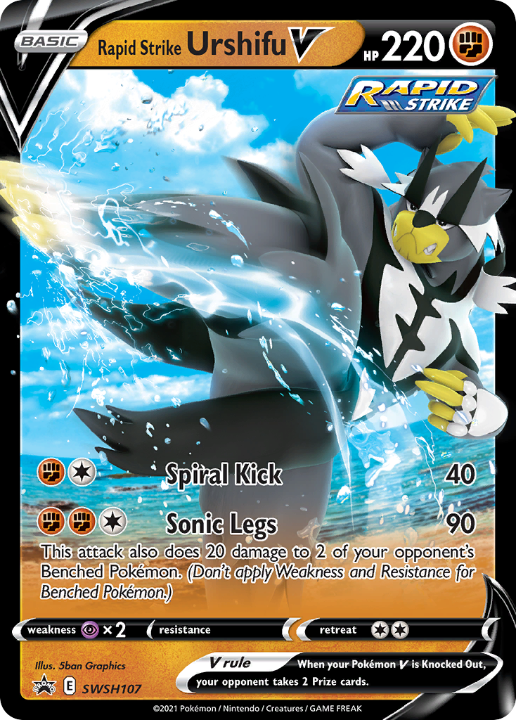 Rapid Strike Urshifu V (SWSH107) [Sword & Shield: Black Star Promos] | Total Play