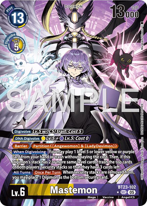Mastemon [BT23-102] (Alternate Art) [Hackers' Slumber] | Total Play