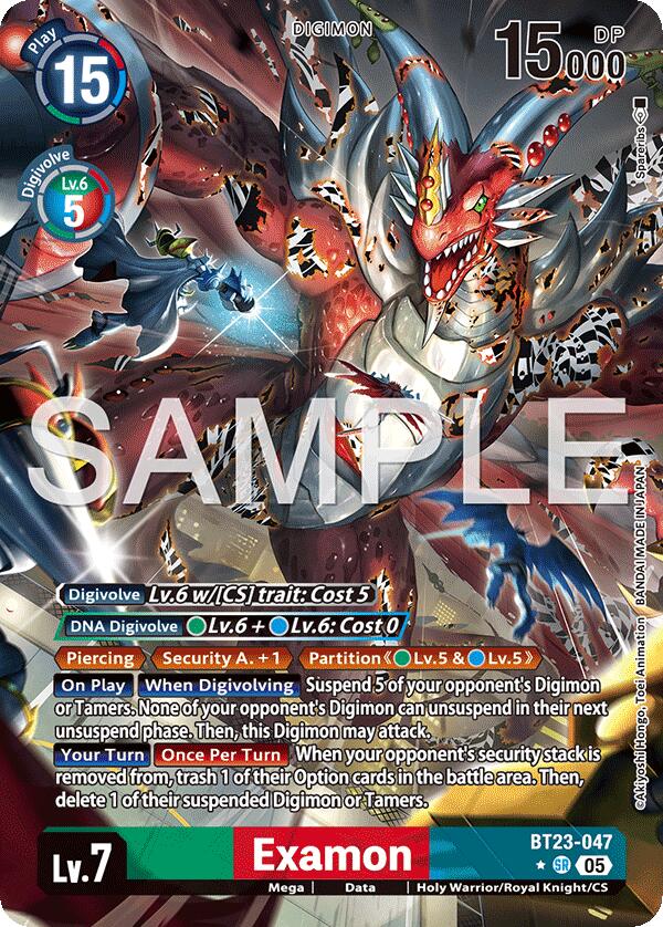 Examon [BT23-047SR] (Alternate Art) [Hackers' Slumber] | Total Play