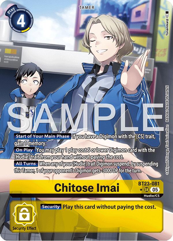 Chitose Imai [BT23-081] (Alternate Art) [Hackers' Slumber] | Total Play