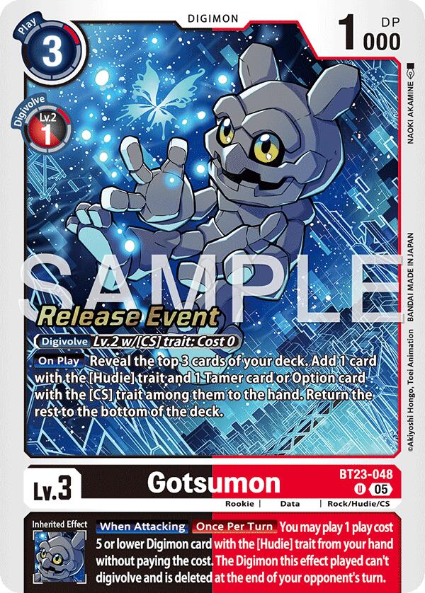 Gotsumon [BT23-048] [Hackers' Slumber Release Event Cards] | Total Play