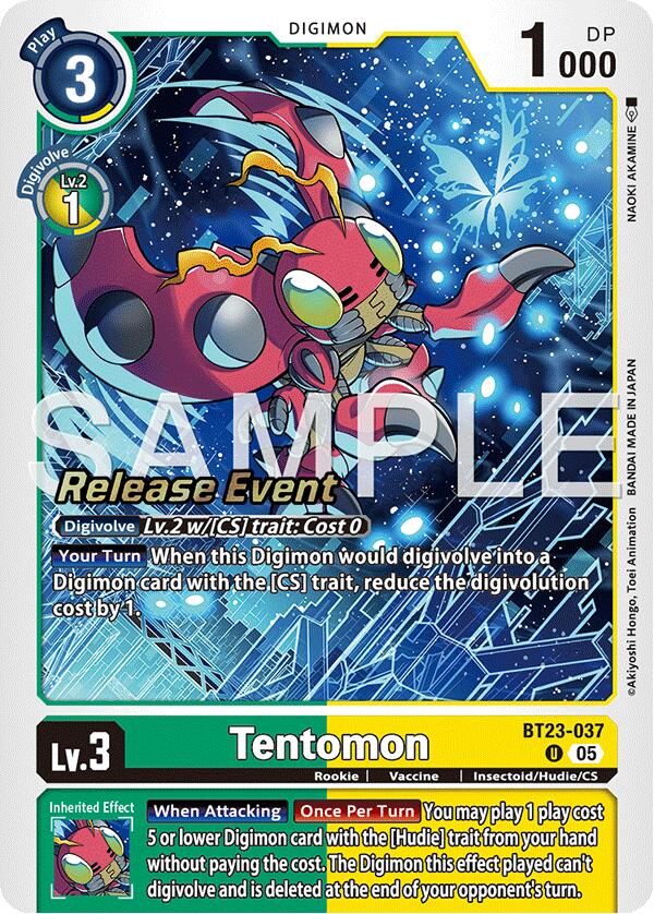 Tentomon [BT23-037] [Hackers' Slumber Release Event Cards] | Total Play