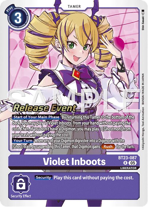 Violet Inboots [BT23-087] [Hackers' Slumber Release Event Cards] | Total Play