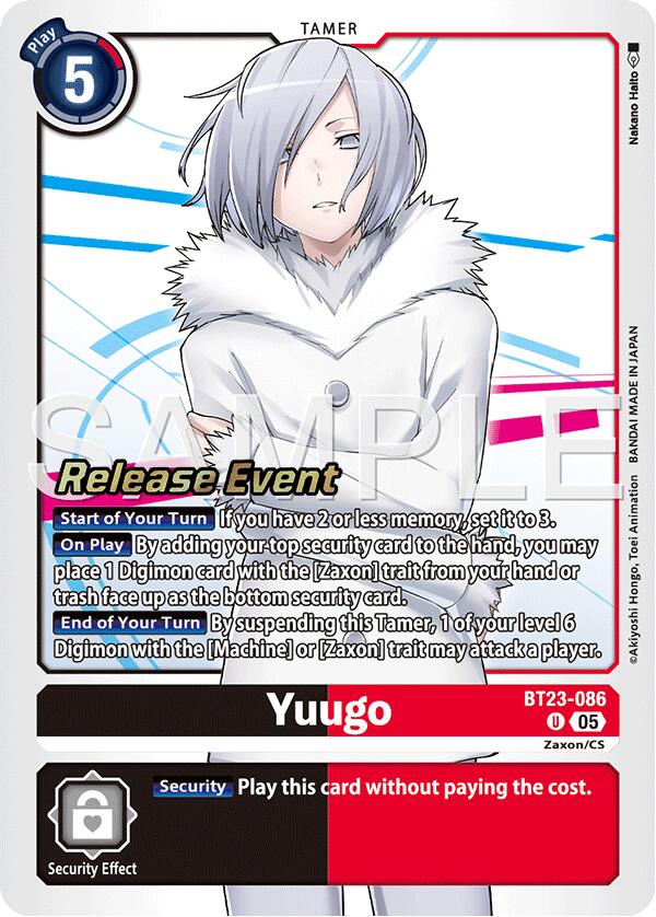 Yuugo [BT23-086] [Hackers' Slumber Release Event Cards] | Total Play