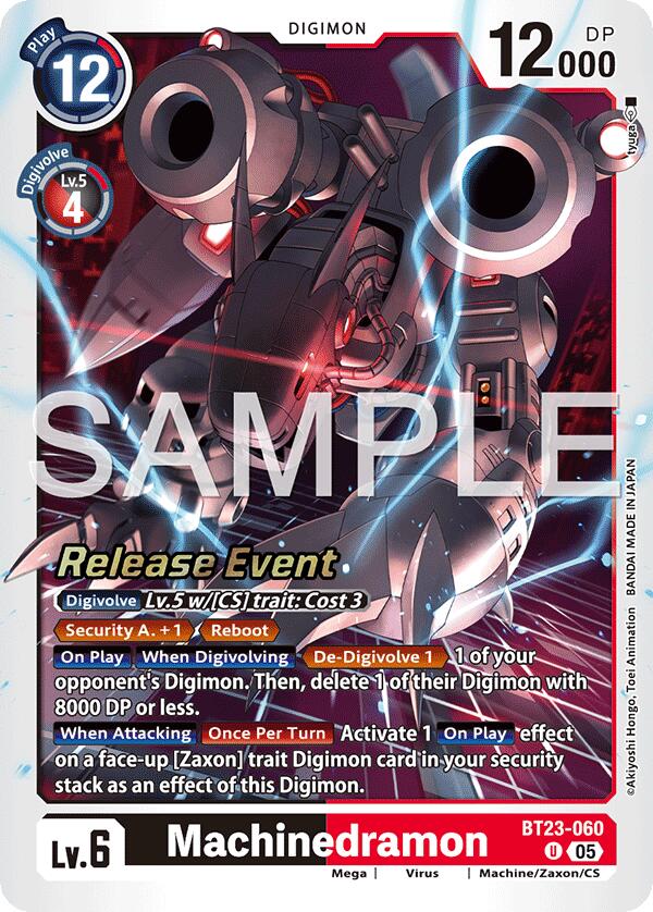 Machinedramon [BT23-060] [Hackers' Slumber Release Event Cards] | Total Play