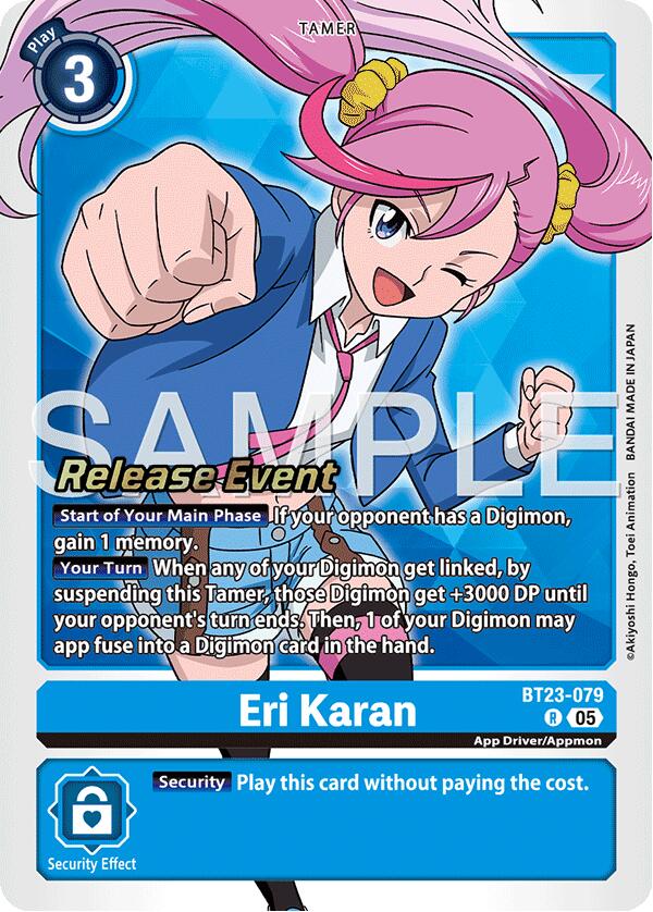 Eri Karan [BT23-079] [Hackers' Slumber Release Event Cards] | Total Play
