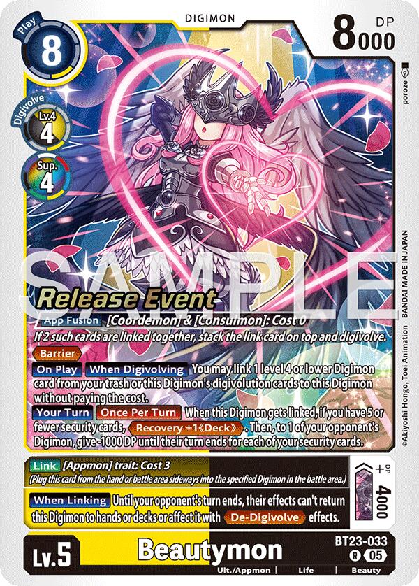 Beautymon [BT23-033] [Hackers' Slumber Release Event Cards] | Total Play