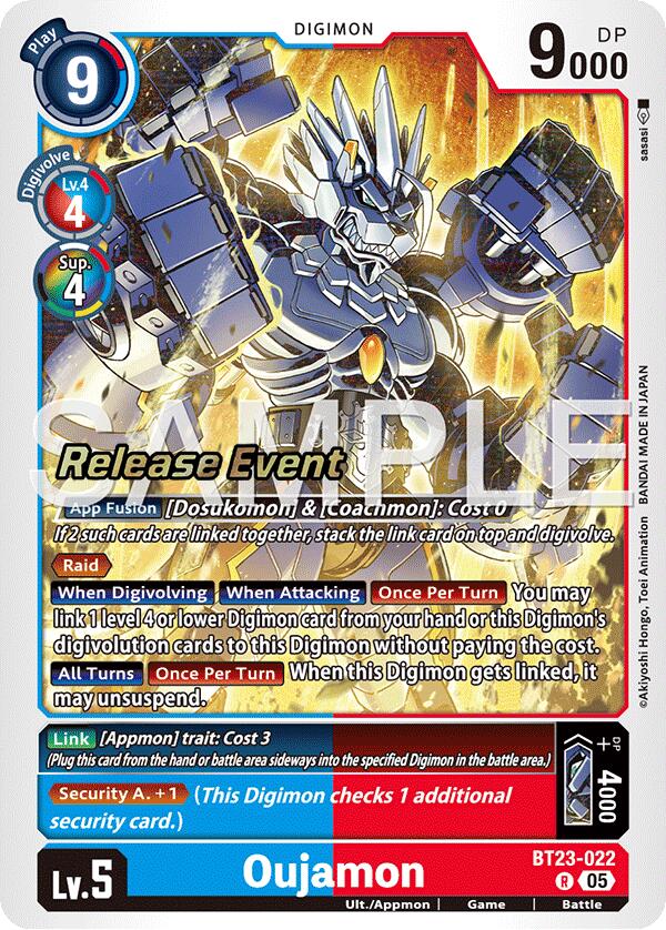 Oujamon [BT23-022] [Hackers' Slumber Release Event Cards] | Total Play