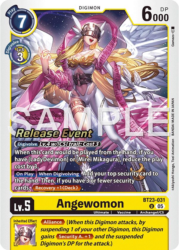 Angewomon [BT23-031] [Hackers' Slumber Release Event Cards] | Total Play