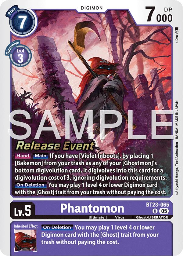 Phantomon [BT23-065] [Hackers' Slumber Release Event Cards] | Total Play