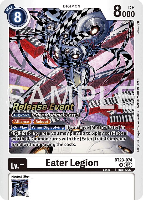 Eater Legion [BT23-074] [Hackers' Slumber Release Event Cards] | Total Play