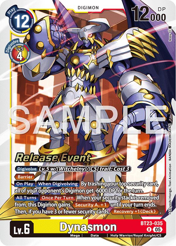 Dynasmon [BT23-035] [Hackers' Slumber Release Event Cards] | Total Play