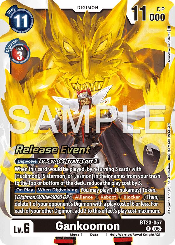 Gankoomon [BT23-057] [Hackers' Slumber Release Event Cards] | Total Play