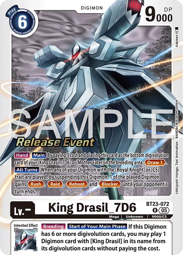 King Drasil_7D6 [BT23-072] [Hackers' Slumber Release Event Cards] | Total Play