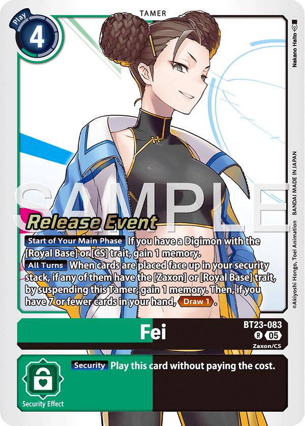Fei [BT23-083] [Hackers' Slumber Release Event Cards] | Total Play