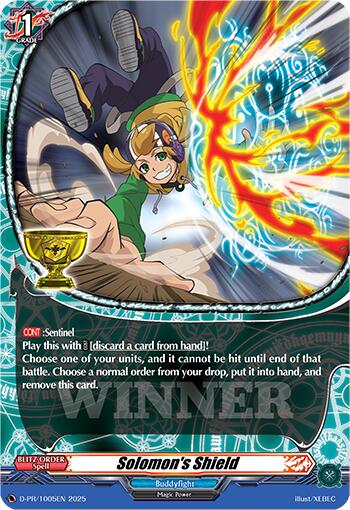 Solomon's Shield (D-PR/1005EN) [D Promo Cards] | Total Play