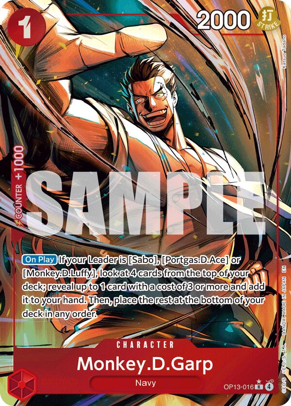 Monkey.D.Garp (Alternate Art) [Carrying On His Will] | Total Play