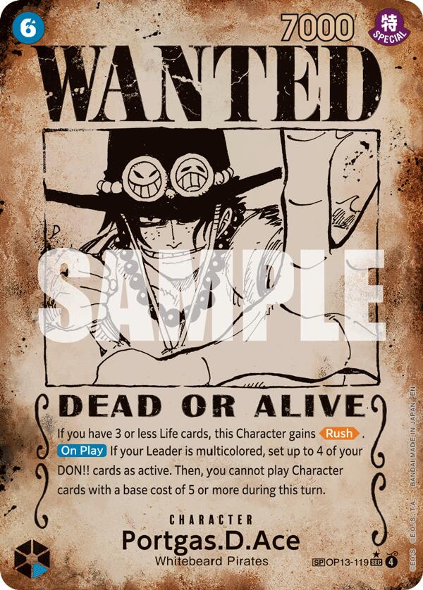Portgas.D.Ace (Wanted Poster) [Carrying On His Will] | Total Play
