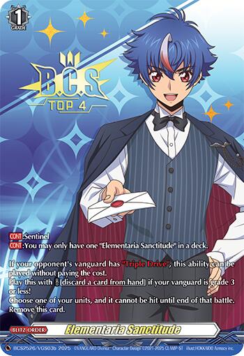 Elementaria Sanctitude (BCS2526/VGS03b) [Bushiroad Event Cards] | Total Play