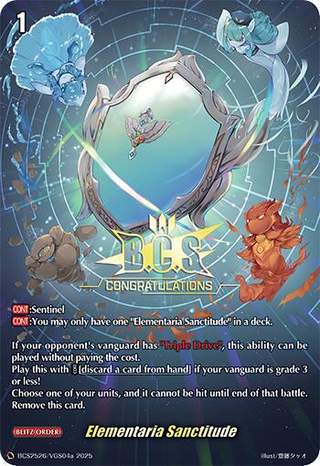 Elementaria Sanctitude (BCS2526/VGS04a) [D Promo Cards] | Total Play