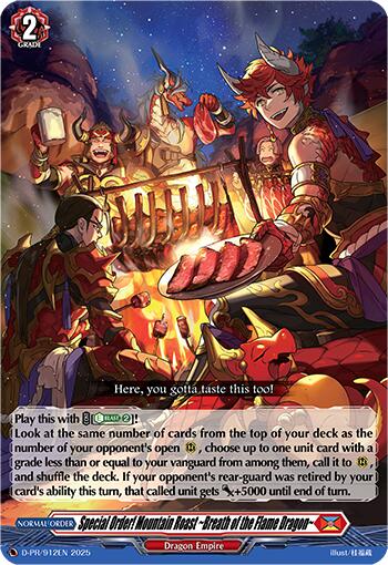 Special Order! Mountain Roast ~Breath of the Flame Dragon~ (D-PR/912EN) [D Promo Cards] | Total Play