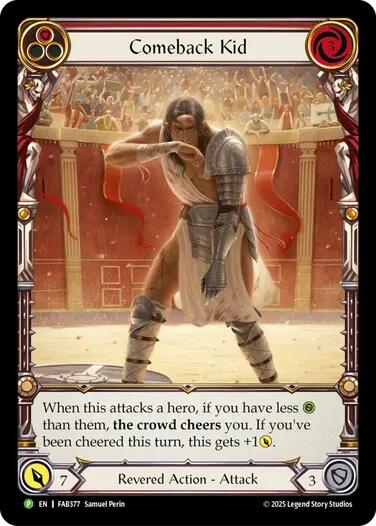 Comeback Kid (Red) [FAB377] (Promo)  Rainbow Foil | Total Play