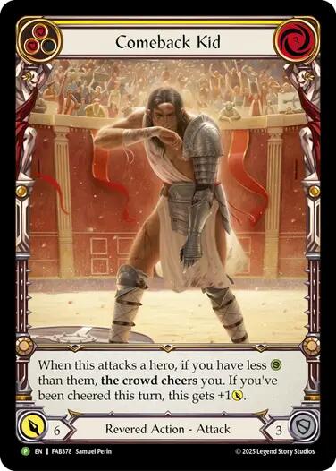 Comeback Kid (Yellow) [FAB378] (Promo)  Rainbow Foil | Total Play