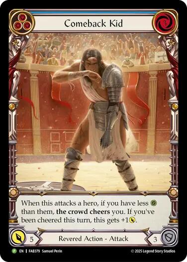Comeback Kid (Blue) [FAB379] (Promo)  Rainbow Foil | Total Play
