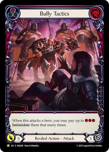 Bully Tactics (Cold Foil) [FAB380] (Promo)  Cold Foil | Total Play