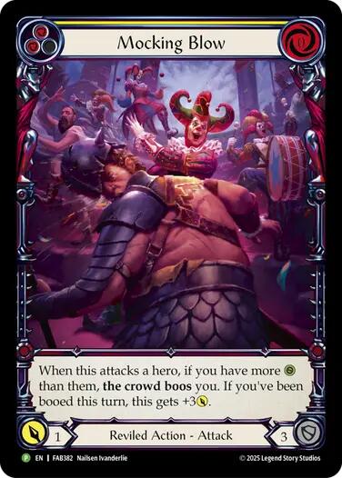 Mocking Blow (Yellow) [FAB382] (Promo)  Rainbow Foil | Total Play