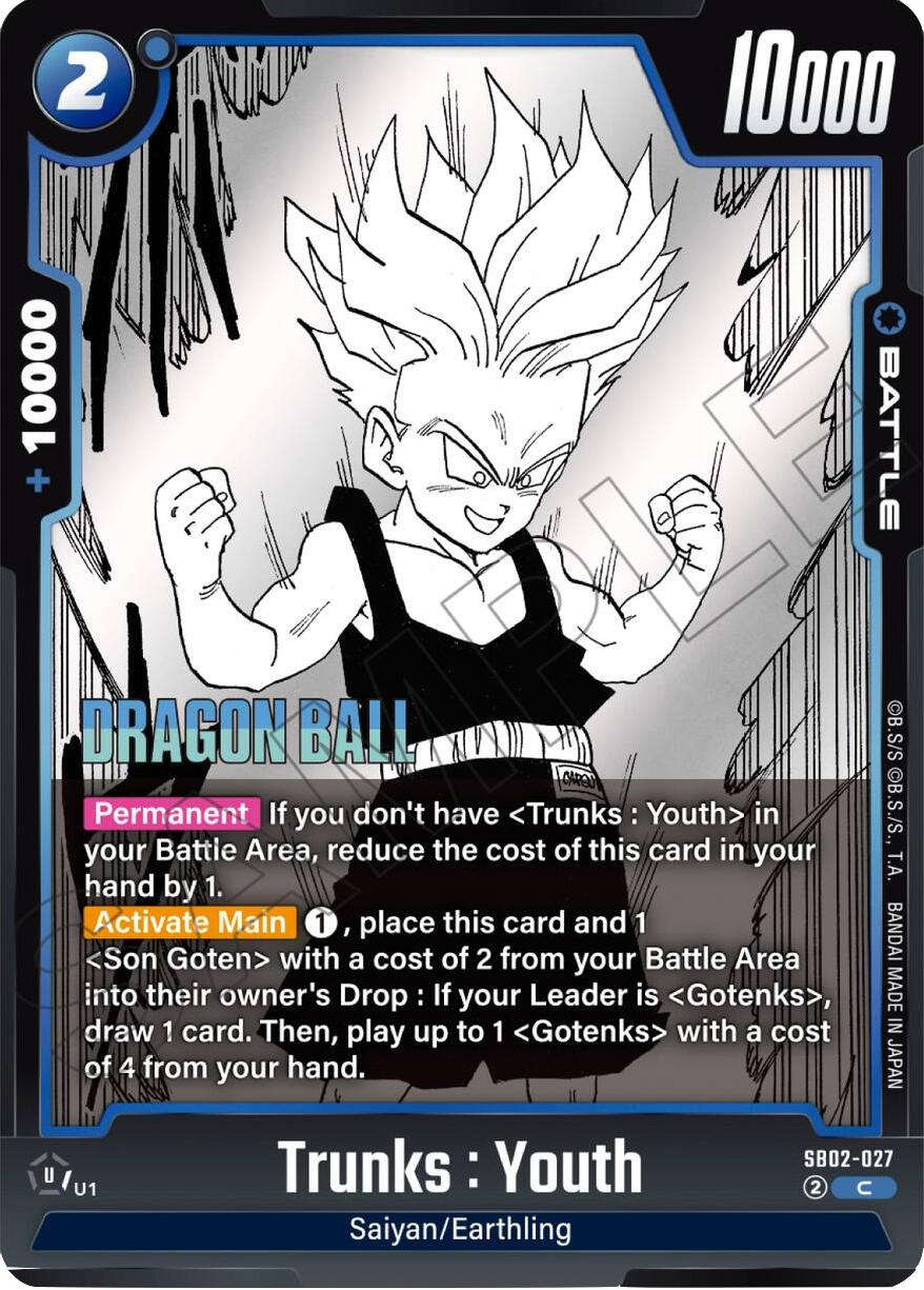 Trunks : Youth [Manga Booster 02] | Total Play