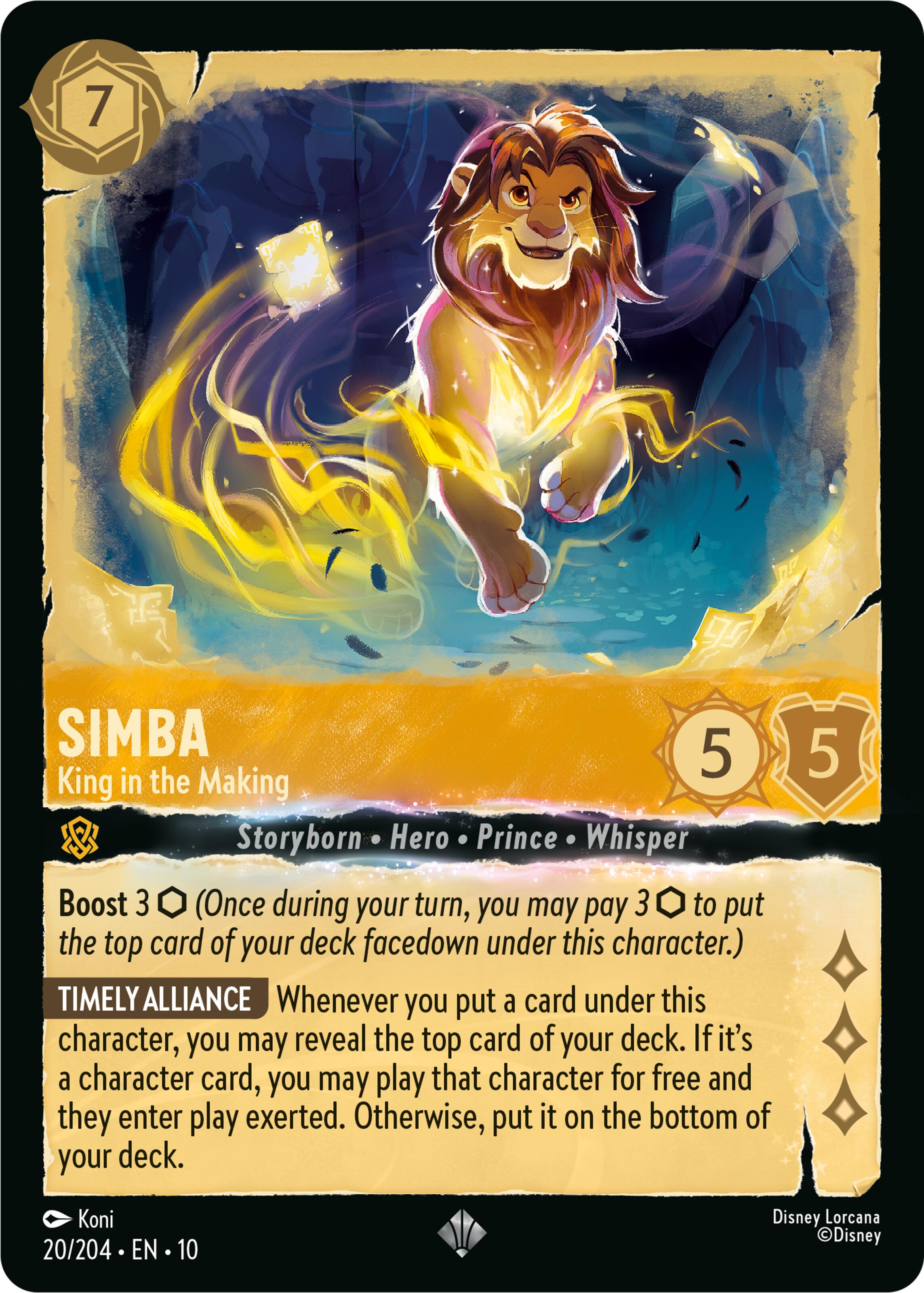 Simba - King in the Making (20/204) [Whispers in the Well] | Total Play