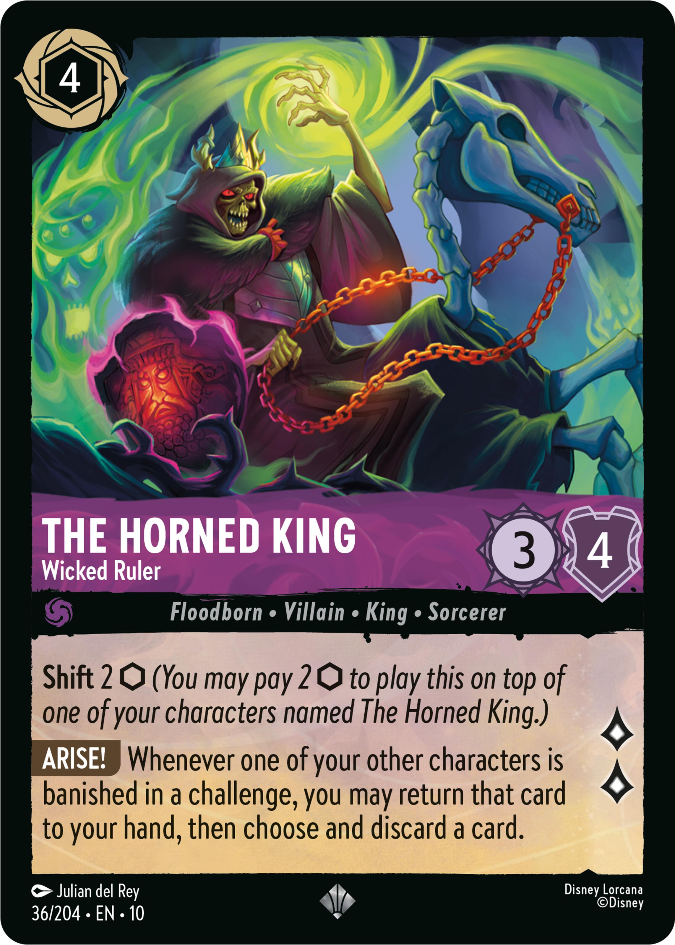 The Horned King - Wicked Ruler (36/204) [Whispers in the Well] | Total Play