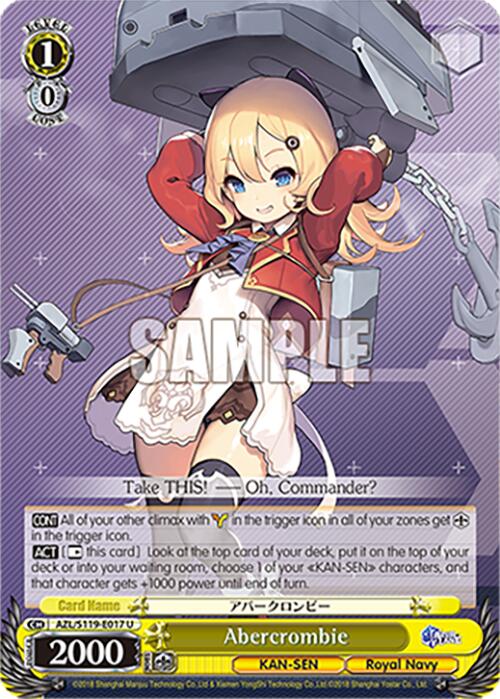 Abercrombie (AZL/S119-E017 U) [Azur Lane Vol. 2] | Total Play
