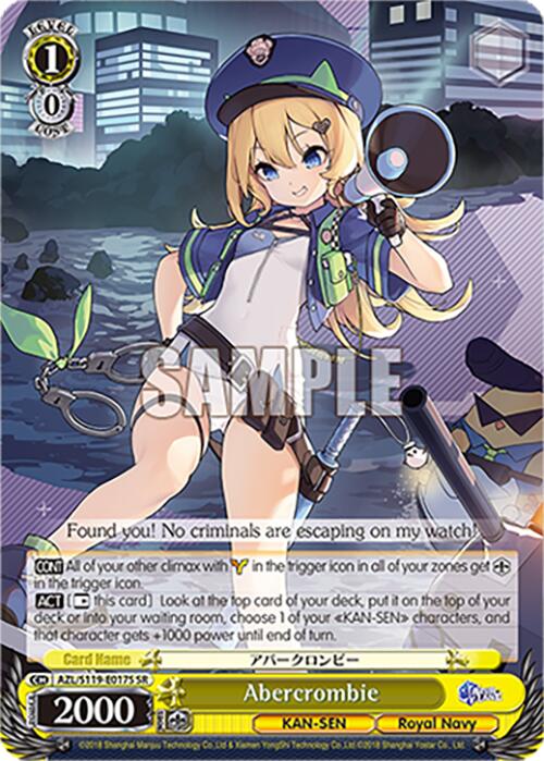 Abercrombie (AZL/S119-E017S SR) [Azur Lane Vol. 2] | Total Play