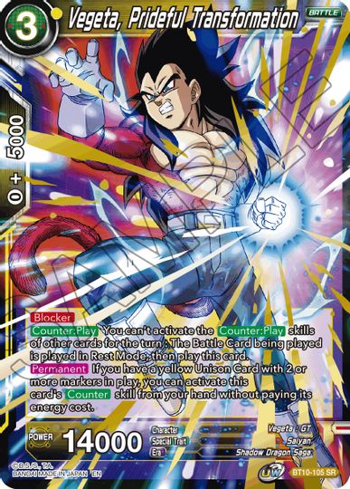 Vegeta, Prideful Transformation (Event Pack 08) (BT10-105) [Tournament Promotion Cards] | Total Play