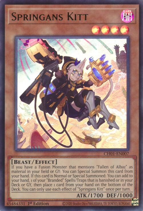 Springans Kitt [CH01-EN007] Ultra Rare | Total Play