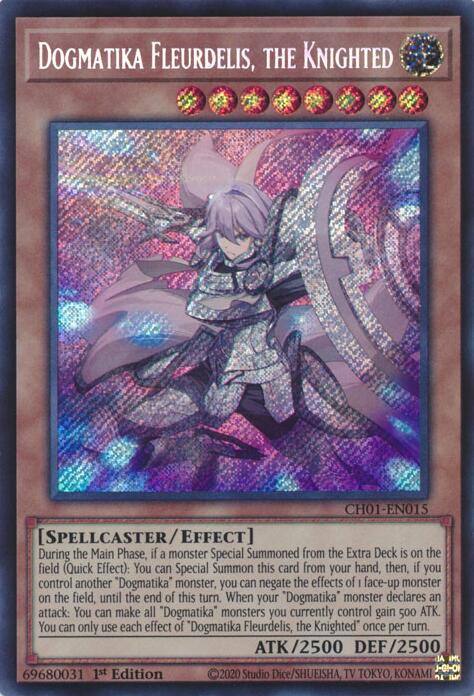 Dogmatika Fleurdelis, the Knighted (Secret Rare) [CH01-EN015] Secret Rare | Total Play