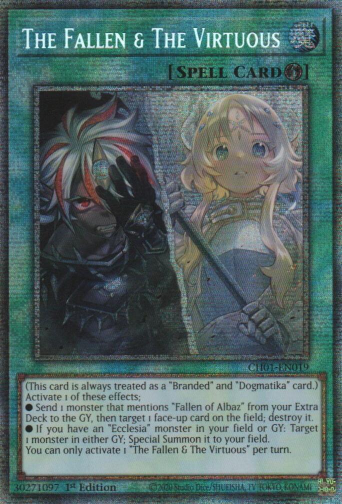 The Fallen & The Virtuous (Starlight Rare) [CH01-EN019] Starlight Rare | Total Play
