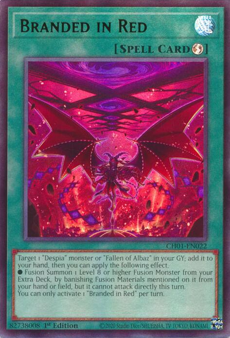 Branded in Red [CH01-EN022] Ultra Rare | Total Play
