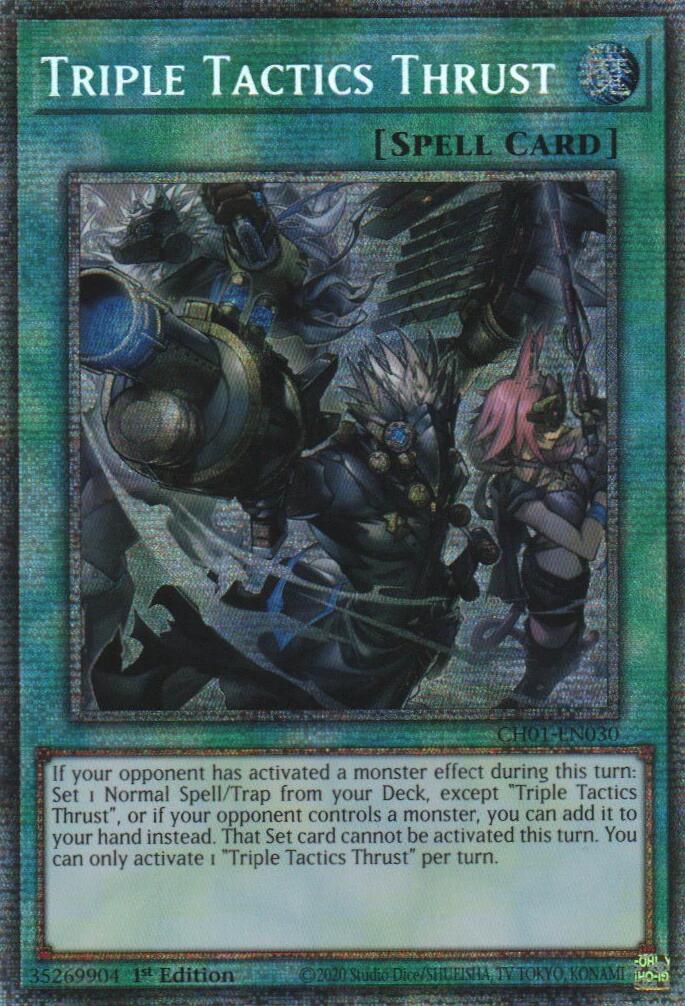 Triple Tactics Thrust (Starlight Rare) [CH01-EN030] Starlight Rare | Total Play