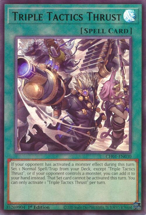 Triple Tactics Thrust [CH01-EN030] Ultra Rare | Total Play