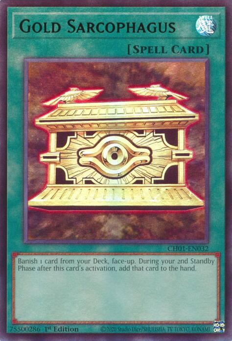 Gold Sarcophagus [CH01-EN032] Ultra Rare | Total Play