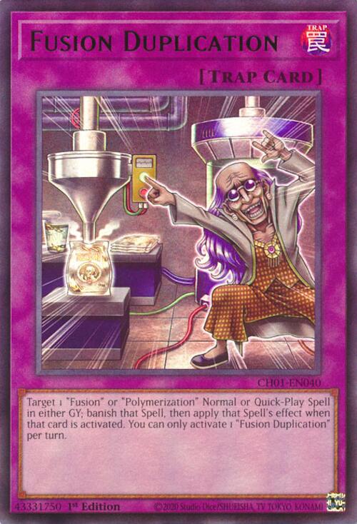 Fusion Duplication [CH01-EN040] Ultra Rare | Total Play
