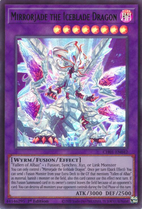 Mirrorjade the Iceblade Dragon [CH01-EN042] Ultra Rare | Total Play