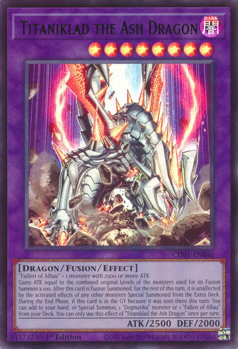 Titaniklad the Ash Dragon [CH01-EN046] Ultra Rare | Total Play