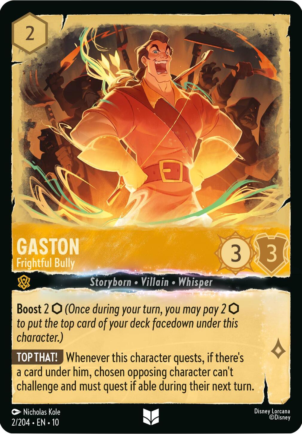 Gaston - Frightful Bully (2/204) [Whispers in the Well] | Total Play