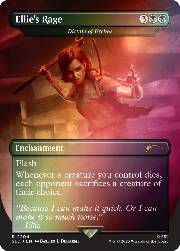 Ellie's Rage - Dictate of Erebos (Rainbow Foil) [Secret Lair Drop Series] | Total Play